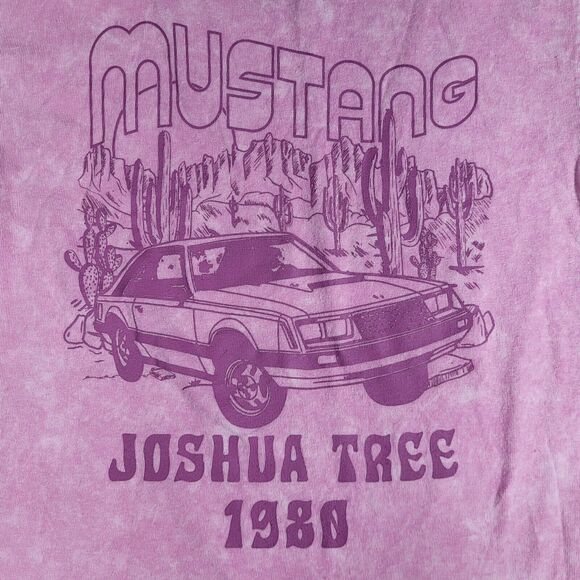 FORD Joshua Tree 1980 Mustang T-shirt Pink XS - Picture 5 of 5